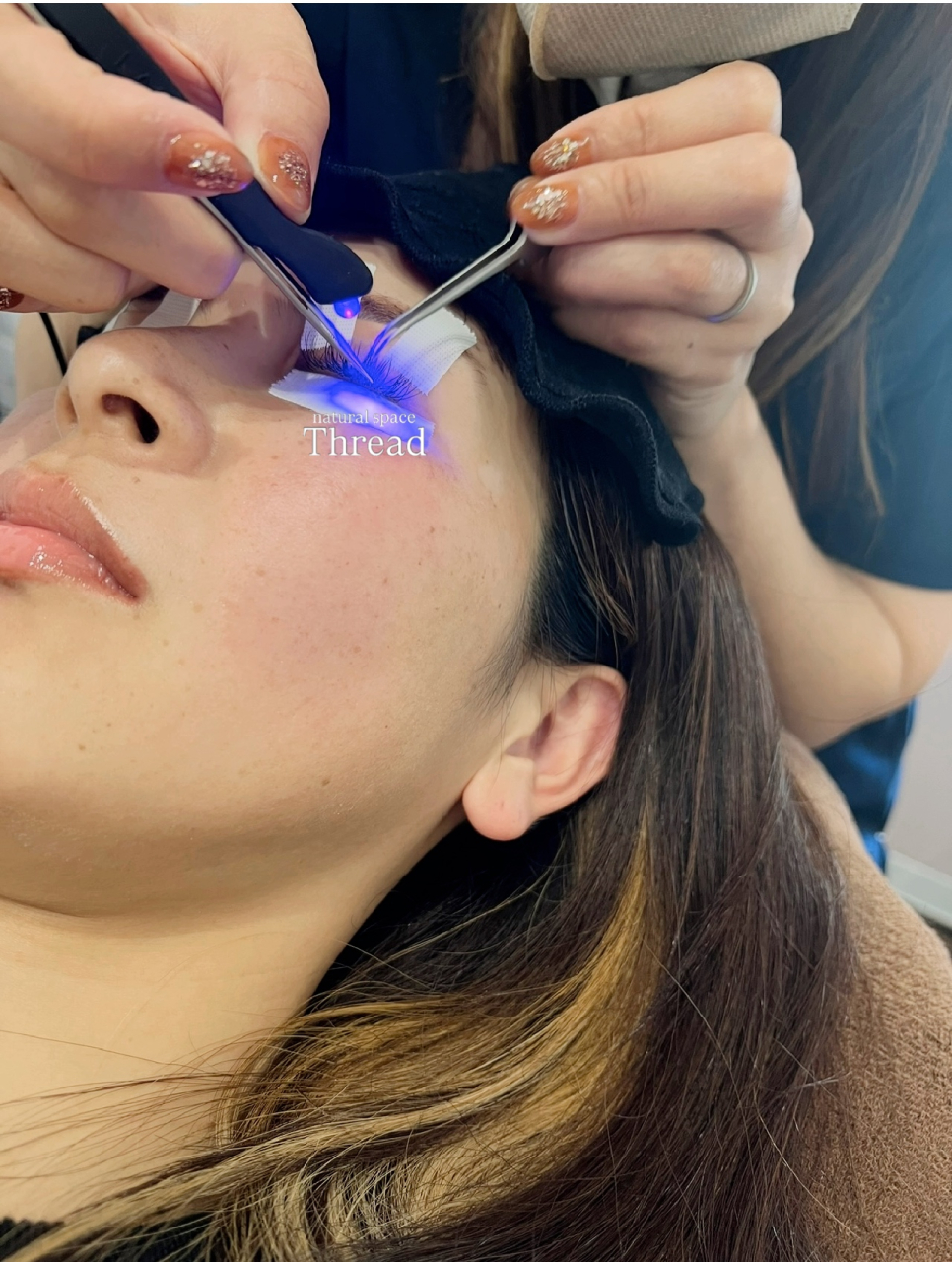 マツエクで目元を華やかに